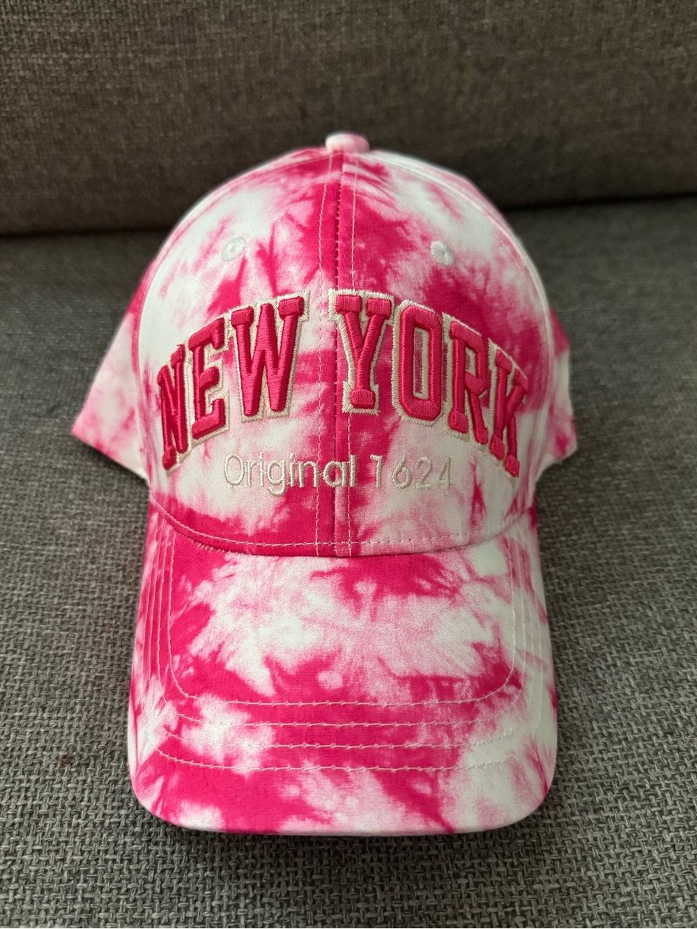 Robin Ruth Pink Tie-Dye "New York" Baseball Cap